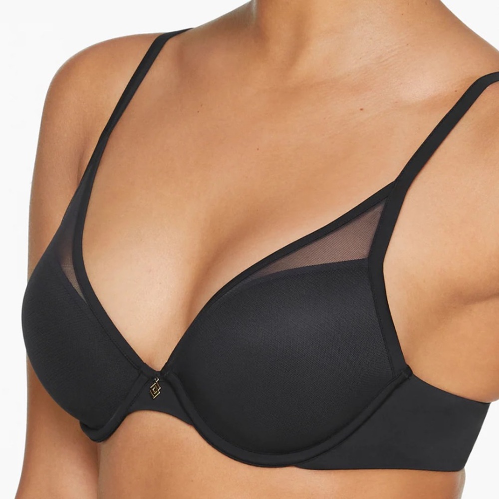 Thirdlove 24/7 Classic Contour Plunge Bra 40E in black EUC